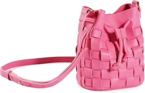 TIJN Tote Bag for Women, Mini Bucket Crossbody Top-Handle Vegan Leather Small Sized Retro Handbag (Ailin) in Kuwait