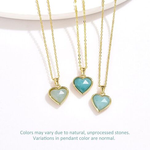 KissYan Healing Crystal Necklace, 14K Gold Plated Natural Energy Stone Pendant Necklace Reiki Quartz Amethyst Citrine Gemstone Spiritual Jewelry Gifts for Women Girls in Saudi Arabia