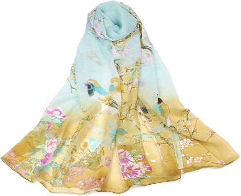 وشاح شيفون نسائي من AliceLife Acotavie خفيف الوزن على الموضة وشاح شفاف شال أوشحة ملفوفة in Kuwait