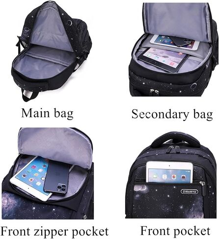 EKUIZAI Dinosaur Print Elementary Trolley Backpack for Boys Middle School student Carry-on Luggage Bookbag with Wheels in Kuwait