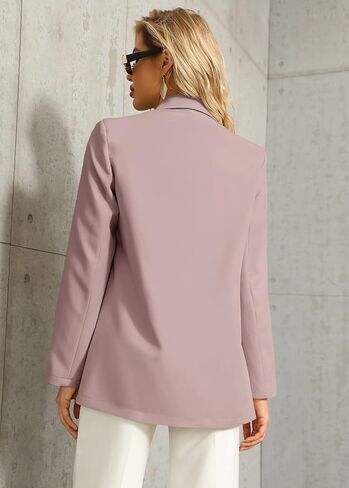 Womens Work Casual Oversized Blazers Long Sleeve Open Front Office Business Jackets in Kuwait