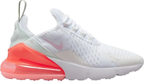 حذاء Nike Big Kid's Air Max 270 أبيض/أرجواني زاهي-أسود (FD0299 100) in Kuwait
