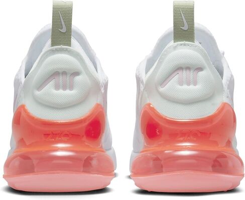 حذاء Nike Big Kid's Air Max 270 أبيض/أرجواني زاهي-أسود (FD0299 100) in Kuwait