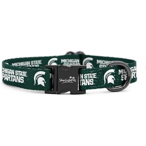 Michigan State Spartans Collars and Leashes | Officially Licensed | Adjustable-Fits All Pets! (XS Collar) in Kuwait