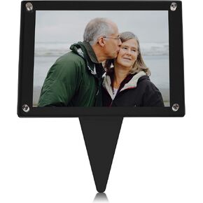 إطار صورة مقاوم للماء مقاس 5 × 7 من SimpleView | الهدايا التذكارية | زينة المقابر للقبر | زخارف المقابر للمقابر | إطارات الصور | هدية التعاطف (واضح) in Kuwait