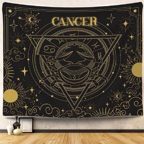 Mocsicka Aquarius Constellation Tapestry Aquarius Zodiac Sign Tapestry Horoscope Astrology Room Decor Tapestries Wall Hanging For Room 59x51 Inch