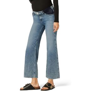 Hudson Jeans Women's Rosie High Rise, Wide Leg Cropped Maternity Jean, Young at Heart