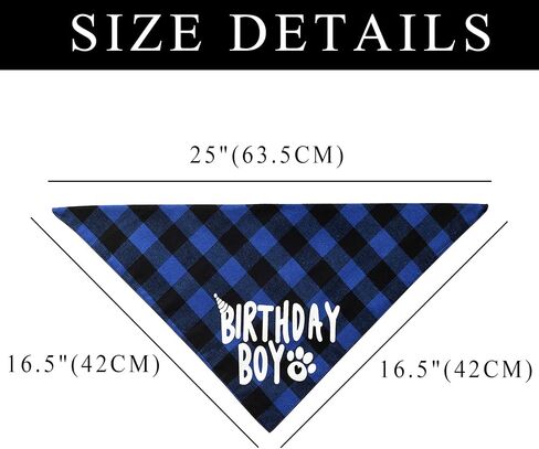 Avaner Dog Birthday Bandana Set, Pet Birthday Party Hat Bandana Bowtie Set for Small Medium Dogs Cats in Saudi Arabia