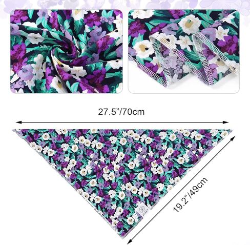 مجموعة عصابات رأس E-Clover للكلاب وعصابة رأس متطابقة من هاواي دوج باندانا وشاح مرايل مع عصابات رأس على شكل فيونكة للكلاب المتوسطة والكبيرة والمالك in Kuwait