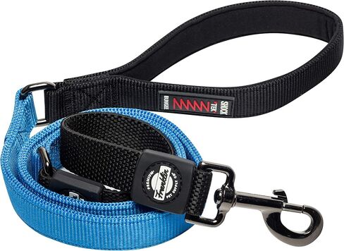Franklin Pet Supply - Nylon Dog Leash - Comfort - Neoprene Handles- Shok-Tek Bungee System - 4 Foot - Dog Training - Walking in Saudi Arabia