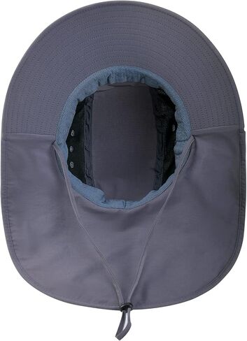 قبعة جانجول الرجالية ذات حافة واسعة للشمس مع غطاء للرقبة، قبعة صيد للتخييم في الهواء الطلق، التنزه سيرًا على الأقدام، البستنة، العمل الميداني في الحديقة in Kuwait