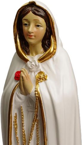PSYHILAR 7.5 بوصة روزا ميستيكا فيرجن ماريا إستاتوا، تمثال الأم العذراء مريم الكاثوليكية في الأماكن المغلقة in Kuwait