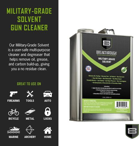 Breakthrough Clean Technologies Military-Grade Handgun and Rifle Cleaning Solvent, Grease Remover - 6oz/2oz/15ml/32oz Spray Bottle in Saudi Arabia