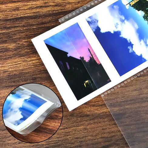 25 Sheets Clear Photo Album Refill Pages A6 Soft PP Photo Sleeves Refill for Photo Card Postcard 6 Hole Photo Album Sleeves 3 Pockets Per Photo Protector Sleeves in Saudi Arabia