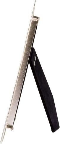 إطار صور جميل مطلي بالنيكل مقاس 4x6 من Happy Homewares مع قلوب متصلة وكريستالات ديامانتي | دعم مخملي أسود | صورة أو المناظر الطبيعية in Kuwait