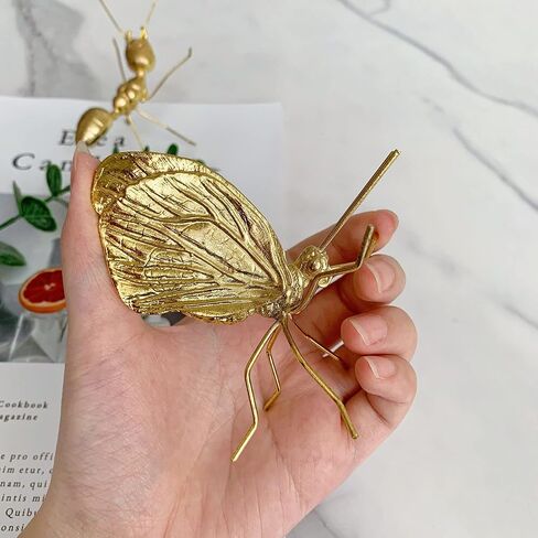 Gold Ant Sculpture Solid Metal Insect Ornament Mini Ant Figurine for Home Office Garden Desktop Decor in Saudi Arabia