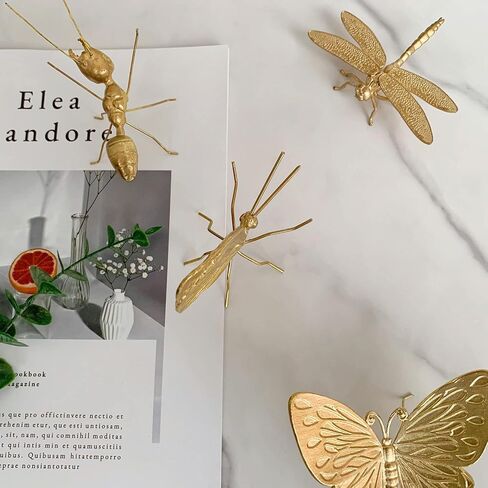 Gold Ant Sculpture Solid Metal Insect Ornament Mini Ant Figurine for Home Office Garden Desktop Decor in Saudi Arabia