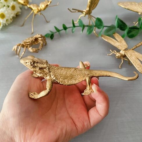 Gold Ant Sculpture Solid Metal Insect Ornament Mini Ant Figurine for Home Office Garden Desktop Decor in Saudi Arabia