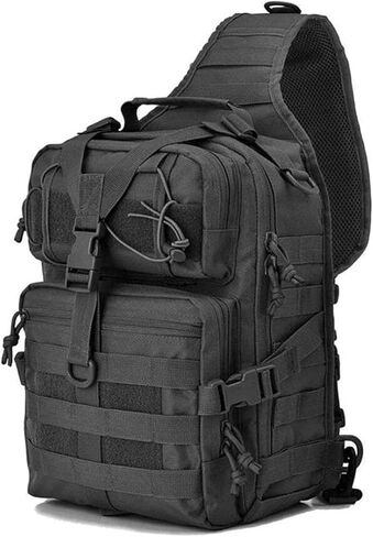 OUTLEYNY Men's Tactical Sling Bag Small Sling Backpack Military Rover Shoulder Bag Molle Assault Range Bag Camping Hunting in Saudi Arabia
