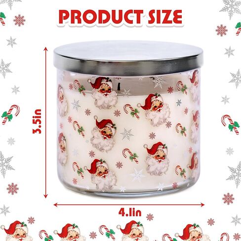 شمعة رقاقات الثلج، شمعة معطرة Let it Snow Winter، كبيرة 3 فتائل، 14 أونصة رقاقات الثلج in Kuwait
