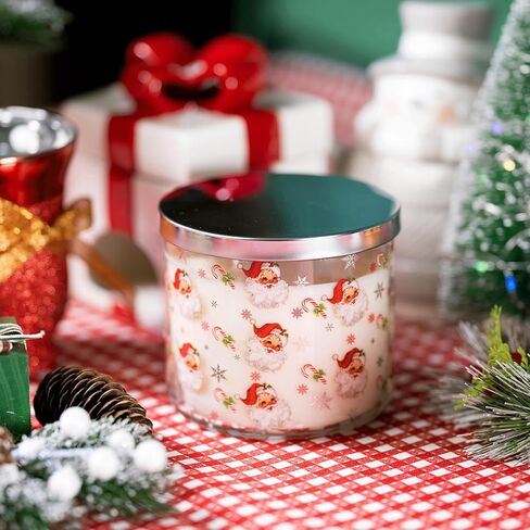 شمعة رقاقات الثلج، شمعة معطرة Let it Snow Winter، كبيرة 3 فتائل، 14 أونصة رقاقات الثلج in Kuwait