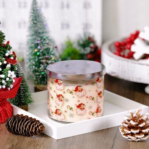 شمعة رقاقات الثلج، شمعة معطرة Let it Snow Winter، كبيرة 3 فتائل، 14 أونصة رقاقات الثلج in Kuwait