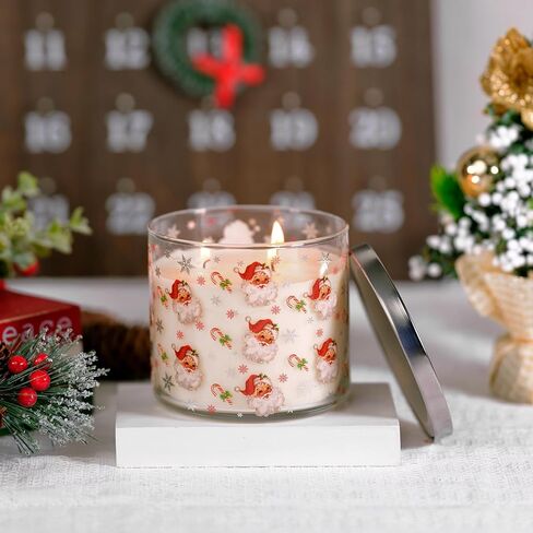 شمعة رقاقات الثلج، شمعة معطرة Let it Snow Winter، كبيرة 3 فتائل، 14 أونصة رقاقات الثلج in Kuwait