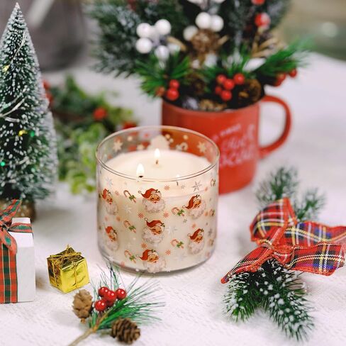 شمعة رقاقات الثلج، شمعة معطرة Let it Snow Winter، كبيرة 3 فتائل، 14 أونصة رقاقات الثلج in Kuwait