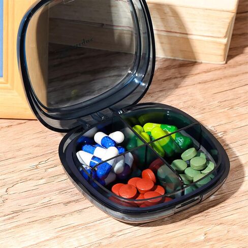 منظم حبوب منع الحمل للسفر، صناديق طبية، حاوية فيتامين لمكملات زيت السمك in Kuwait