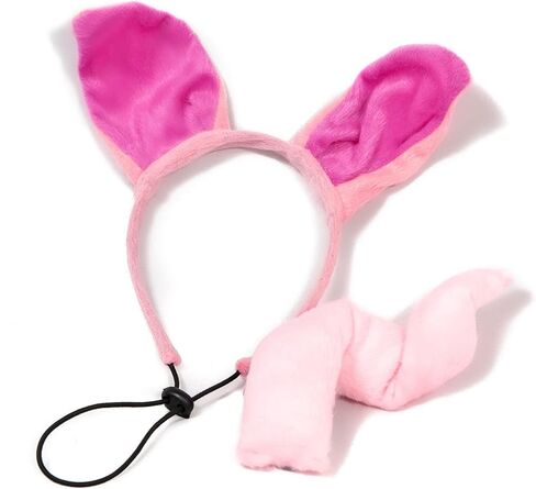 Midlee Dog Pig Halloween Headband Costume with Tail- Large in Saudi Arabia