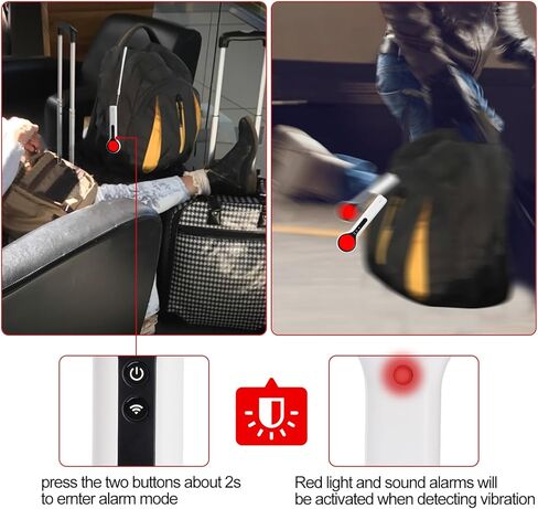 LYCHL كاشف الكاميرا الخفية، مكتشف الكاميرا ذات الثقب، كاشف مكافحة التجسس، مكتشف كاميرا التجسس لمكتب فندق Airbnb الداخلي مع ميزة مضادة للسرقة للسفر في الهواء الطلق in Kuwait