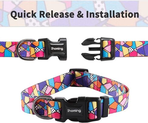 Ihoming Puppy Collar and Leash Set for Daily Outdoor Walking Running Training, Space Design for Extra Small Boys Girls Dogs Cats Pets, XS-Up to 10LBS in Kuwait