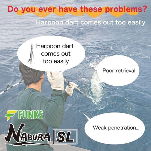 FUNKS NABURA SL Harpoon for Fishing Tuna Large Fish Marlin Fish Spear Magnet Stainless Steel in Saudi Arabia