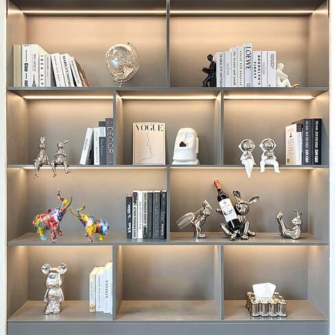 Graffiti Elephant Statue Figurine Colorful Animal Art Sculpture Resin Home Decor Decoration for Living Room Bedroom Book Shelf Cabinet Office Desk Table Top Centerpieces Ornaments (Small) in Saudi Arabia