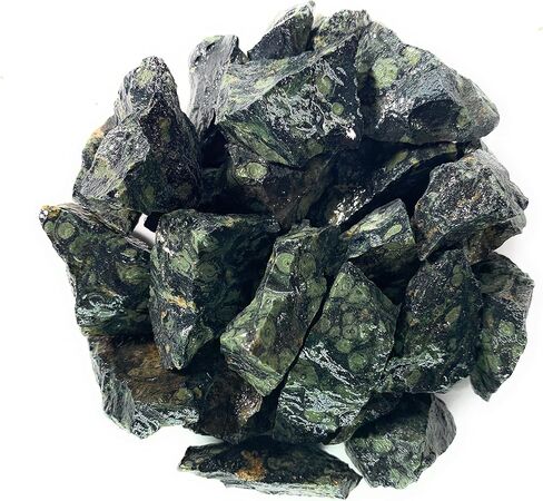 مواد الأحجار الكريمة المنومة: 1 رطل من أحجار جاسبر التمساح الخشنة من مدغشقر - بلورات طبيعية خام للكابينة، والتدحرج، والجواهري، والتلميع، وتغليف الأسلاك، وشفاء كريستال الويكا والريكي in Kuwait