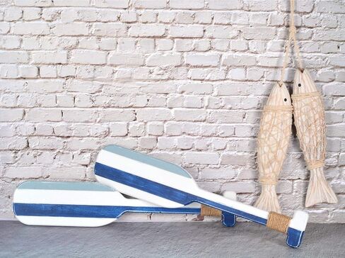 ديكور حائط خشبي بتصميم سمكة خشبية عتيقة للتعليق على الحائط، ديكور داخلي للمنزل والشاطئ، ديكور بحري، ديكورات اسماك خشبية للمنزل البحري، زينة معلقة على الحائط in Kuwait