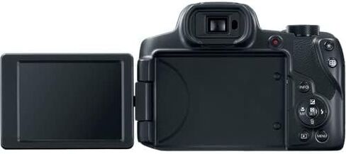 كاميرا Canon Powershot SX70 بدقة 20.3 ميجابكسل وعدسة تكبير بصري 65x وفيديو 4K وشاشة LCD قابلة للإمالة مقاس 3 بوصات (أسود) مع حزمة ملحقات PixiBytes (متجددة) in Saudi Arabia