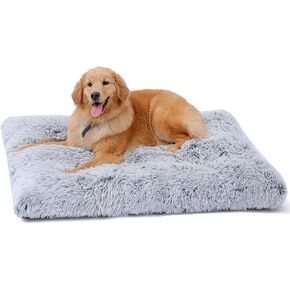 CHUKCHI Large Dog Bed, Non-Slip Soft Plush Dog Cage Bed, Plush Soft Pet Beds,for Large Medium Small Dogs and Cats Dog Bed Pad in Kuwait