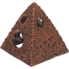 1PC Pyramid Aquarium Fish Tank Decorations Small Hideout House Statues Figurine Sculpture Ancient Egypt Reptile Turtle Lizard Spider Tanks Terrarium Egyptian Décor Ornament Pet in Saudi Arabia