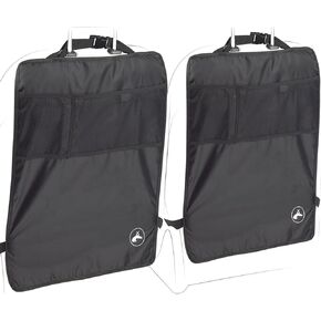 واقي مقعد OxGord Kick Mats مع جيب منظم للتخزين - عبوتان - مناسب عالمي للسيارة أو الشاحنة أو سيارات الدفع الرباعي أو الشاحنة - غطاء واقٍ لمقعد الدلو الخلفي in Kuwait