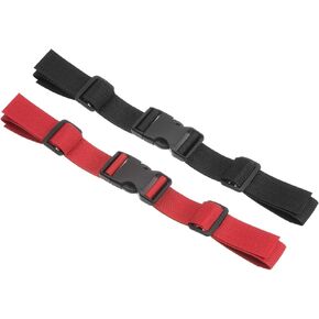 PATIKIL Backpack Chest Strap Set, 2 Pack Polyester Webbing Adjustable Replacement Strap with Quick-Release Buckle for Bag Outdoor Hiking, Sky Blue,Orange in Kuwait