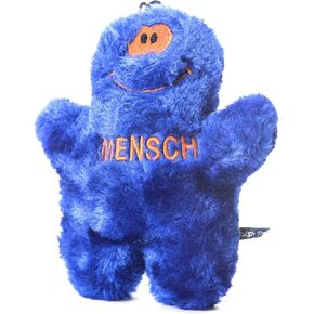 لعبة Copa Judaica Chewish Treat Mensch Squeaker القطيفة للكلاب، مقاس 5 × 6 بوصة، باللون الأزرق in Kuwait