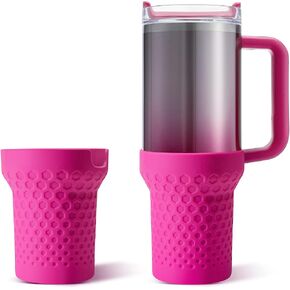 Thxbag Silicone Boot for Stanley Cup 30oz / 20oz Quencher, Cream Boot Sleeve Cover Fit with Stanley H2.0 and Quencher Adventure Tumbler Accessories (30 oz & 20 oz, Cream) in Kuwait