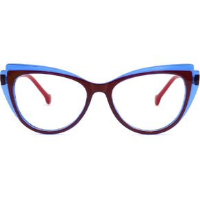 Zeelool Stylish Cat-eye Glasses Frame with Non-prescription Clear Lens for Women in Saudi Arabia