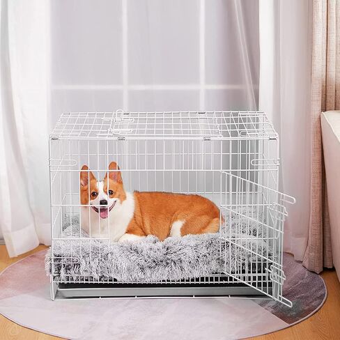 CHUKCHI Large Dog Bed, Non-Slip Soft Plush Dog Cage Bed, Plush Soft Pet Beds,for Large Medium Small Dogs and Cats Dog Bed Pad in Kuwait