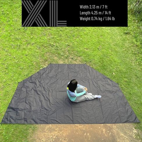 بريسلف نصف قدم لخيمة تيبي الساخنة T3 XL، حصيرة ملاءة ارضية ارضية للخيمة، قماش القنب للتخييم مقاوم للماء in Kuwait