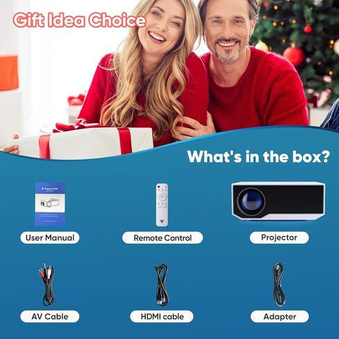 جهاز عرض مع واي فاي وبلوتوث، جهاز عرض Wielio 500 ANSI Native 1080P 15000 Lumen 4K جهاز عرض فيديو محمول للمنزل في الهواء الطلق متوافق مع هاتف Iphone Android/TV Stick/PS5/PC/Laptop in Kuwait