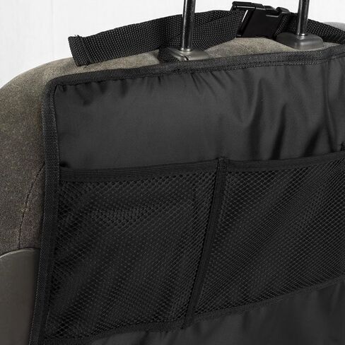 واقي مقعد OxGord Kick Mats مع جيب منظم للتخزين - عبوتان - مناسب عالمي للسيارة أو الشاحنة أو سيارات الدفع الرباعي أو الشاحنة - غطاء واقٍ لمقعد الدلو الخلفي in Kuwait