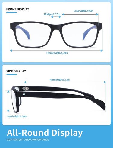 HENGOSEN Blue Light Blocking Glasses for Men and Women, Upgraded Computer Gaming Glasses with Clear Lens Anti Eye Strain in Saudi Arabia