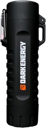 Dark Energy Plasma Lighter with Mini Flashlight | Rechargeable Dual-Arc Plasma Beam, 120 Lumen Flashlight and Strobe | Rugged, Tactical Design for Camping, Hiking, Outdoor, Home and Emergency in Kuwait